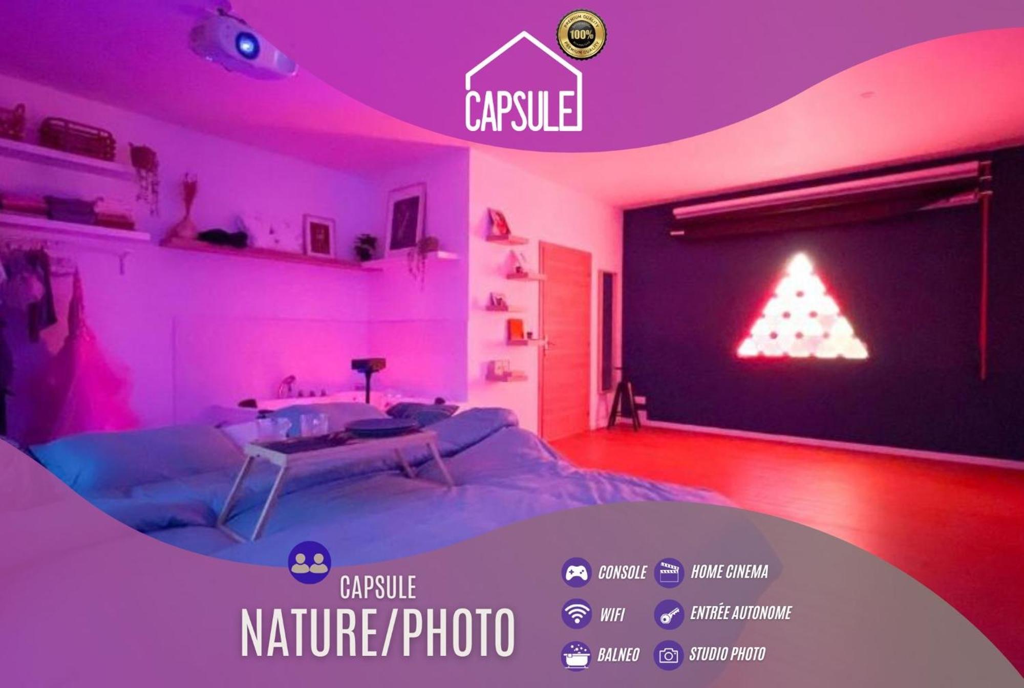 Capsule Nature & Photos - Jacuzzi - Netflix & Home Cinema - Ps5 & Jeu Thun-Saint-Martin Kültér fotó